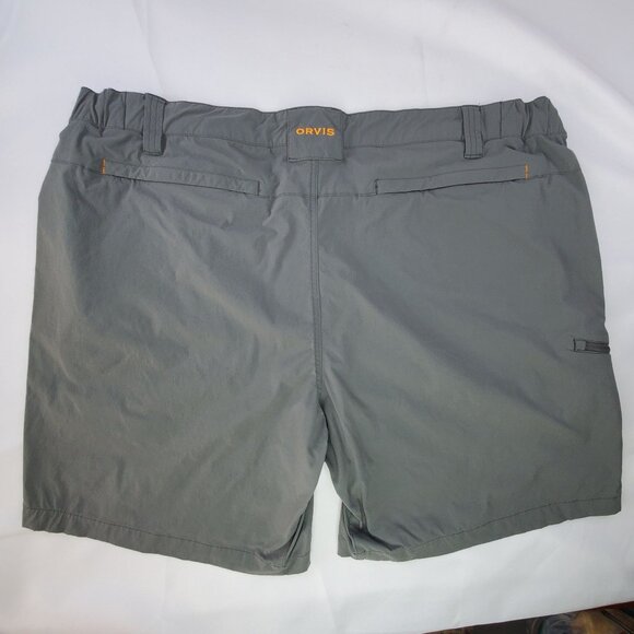 Orvis Jackson Quick Dry Hybrid Fishing Shorts Mens Size XXL Gray Hiking Camping - Picture 2 of 9